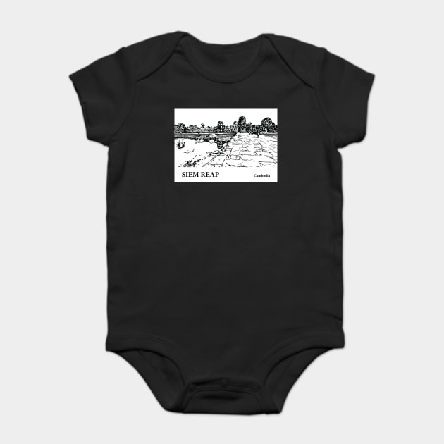 Siem Reap Cambodia Baby Bodysuit by Lakeric